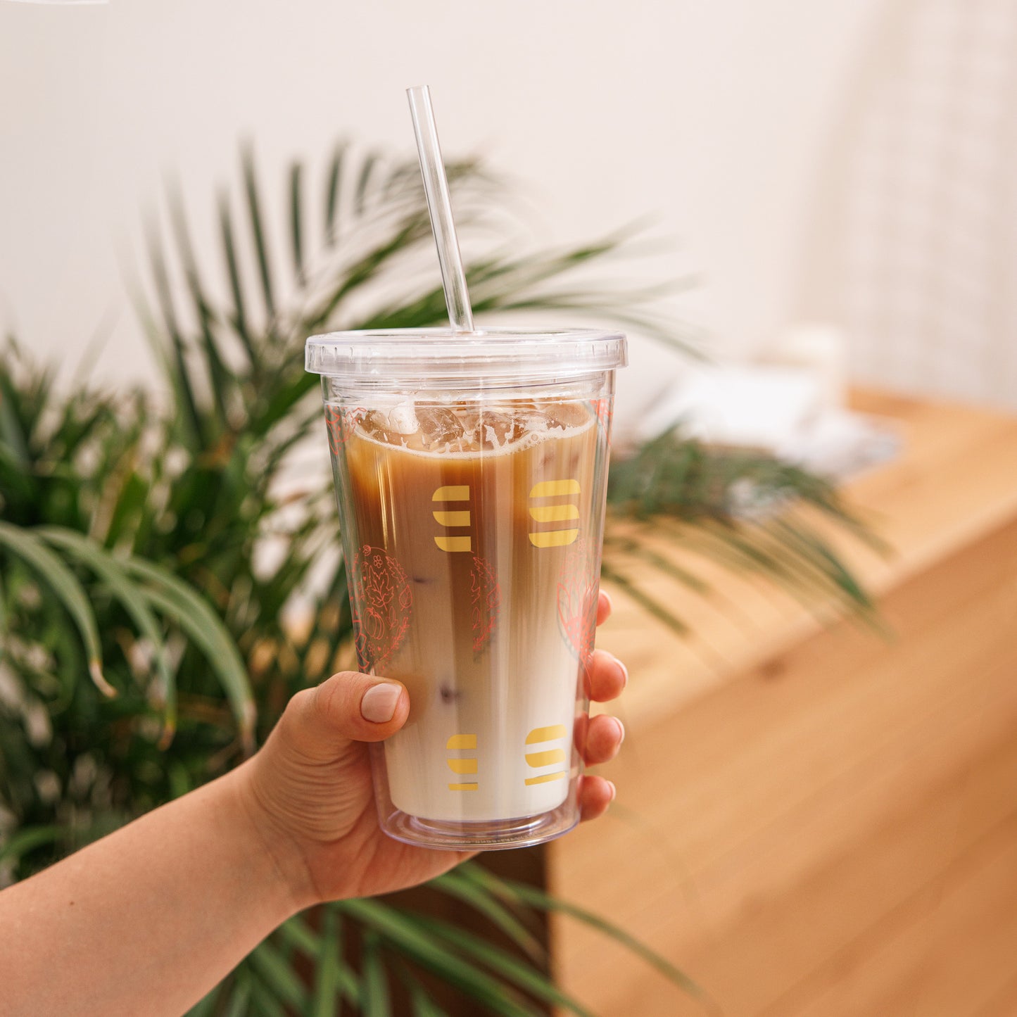 ColorStack Fall Clear plastic tumbler