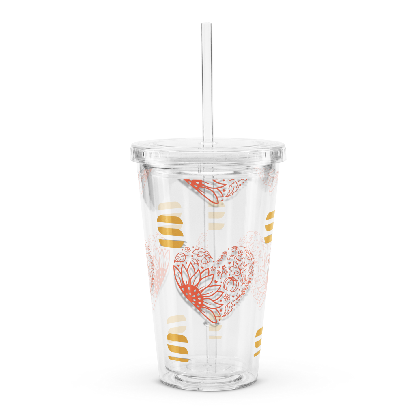 ColorStack Fall Clear plastic tumbler