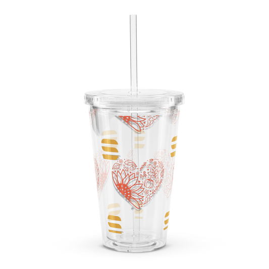 ColorStack Fall Clear plastic tumbler