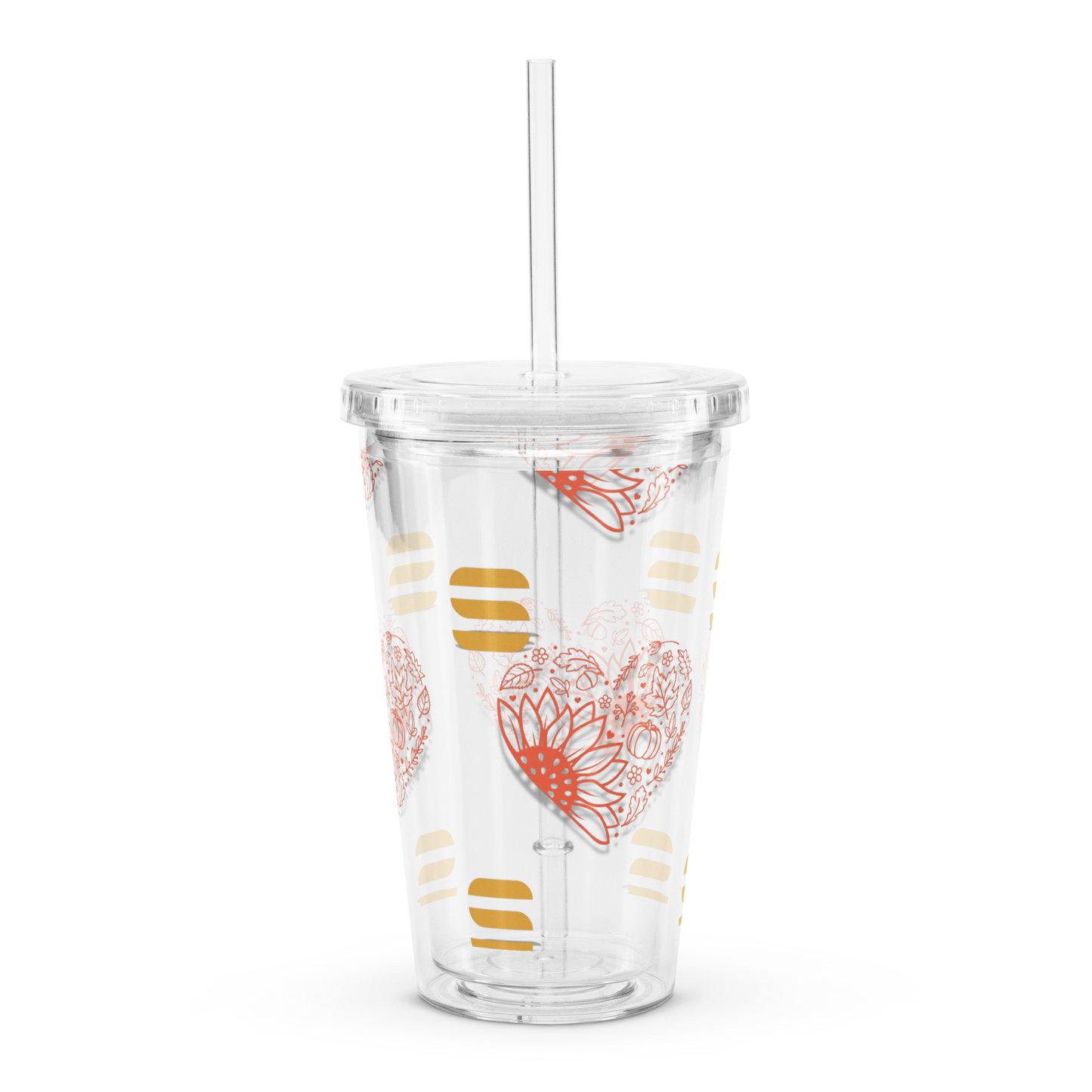 ColorStack Fall Clear plastic tumbler