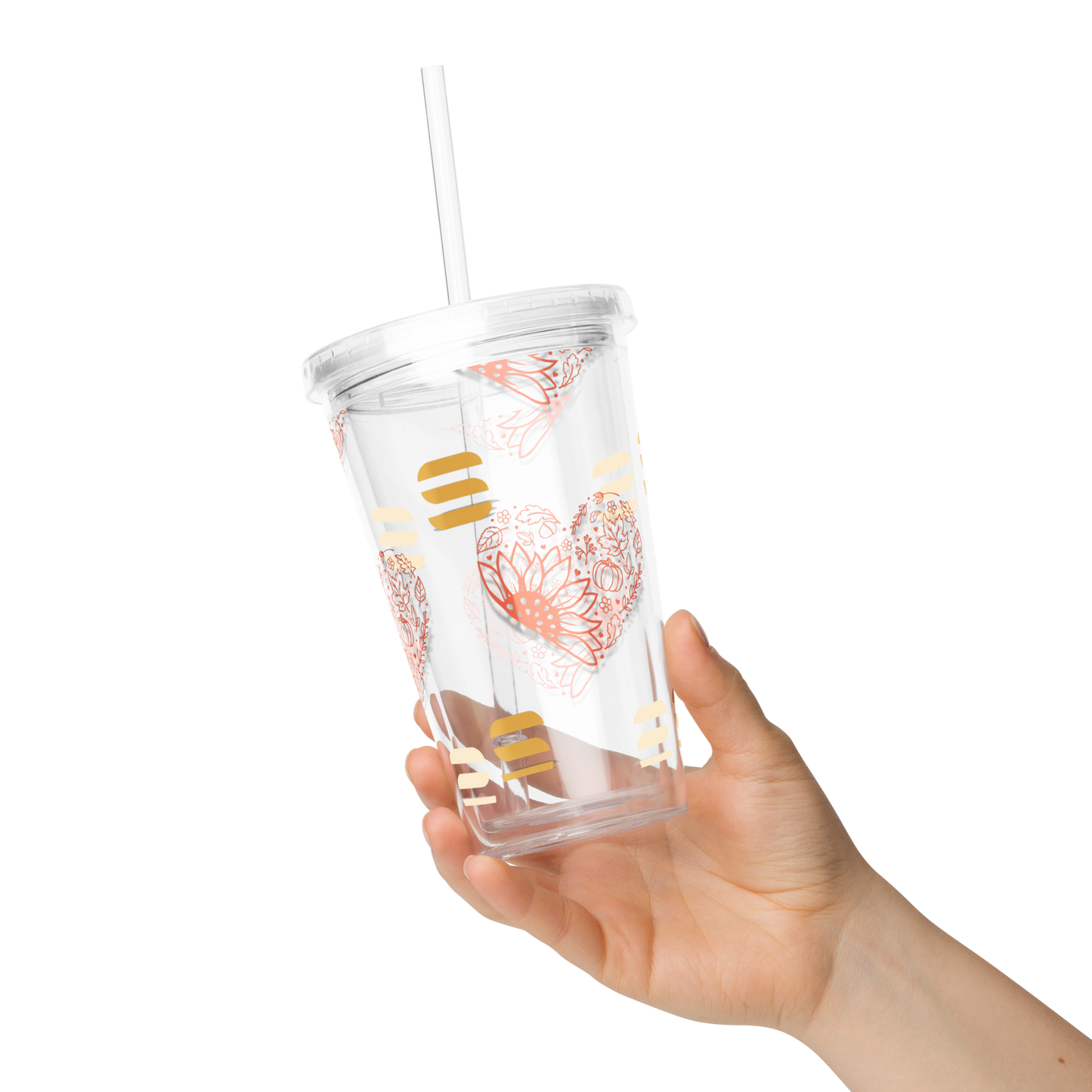 ColorStack Fall Clear plastic tumbler