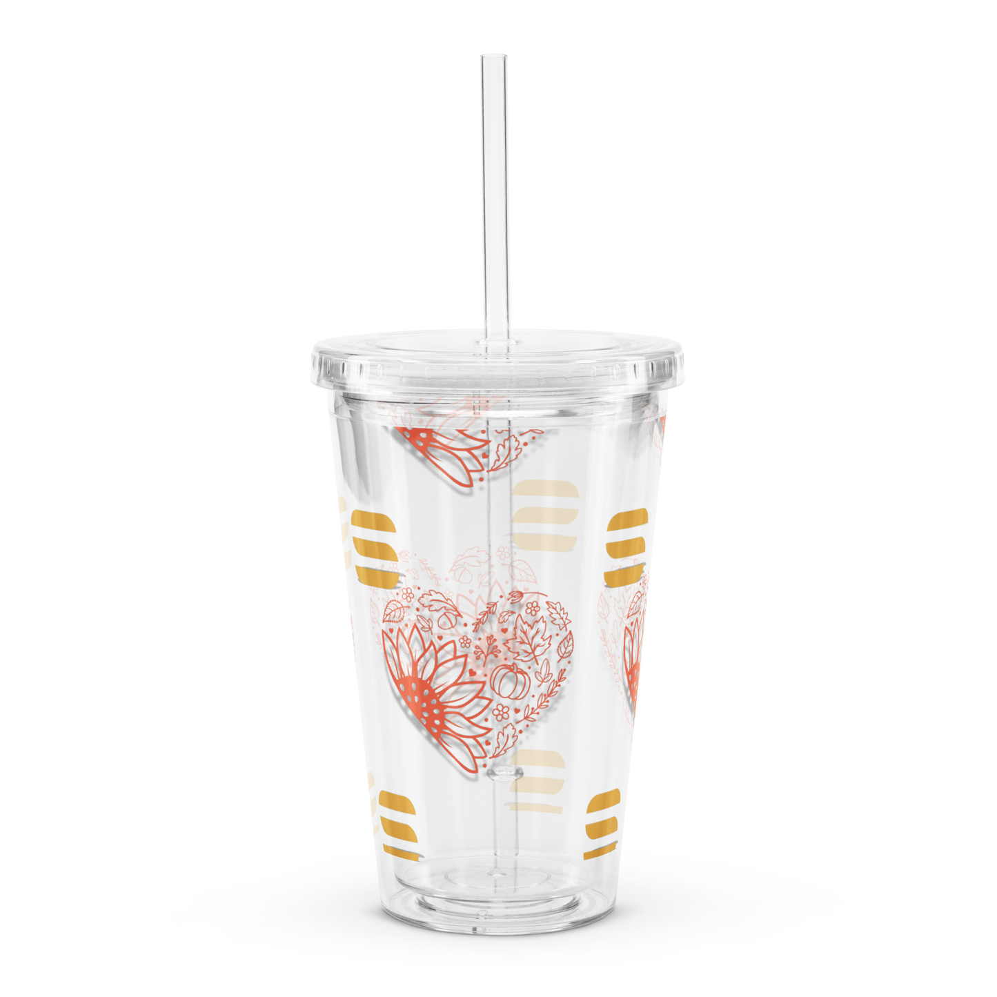 ColorStack Fall Clear plastic tumbler