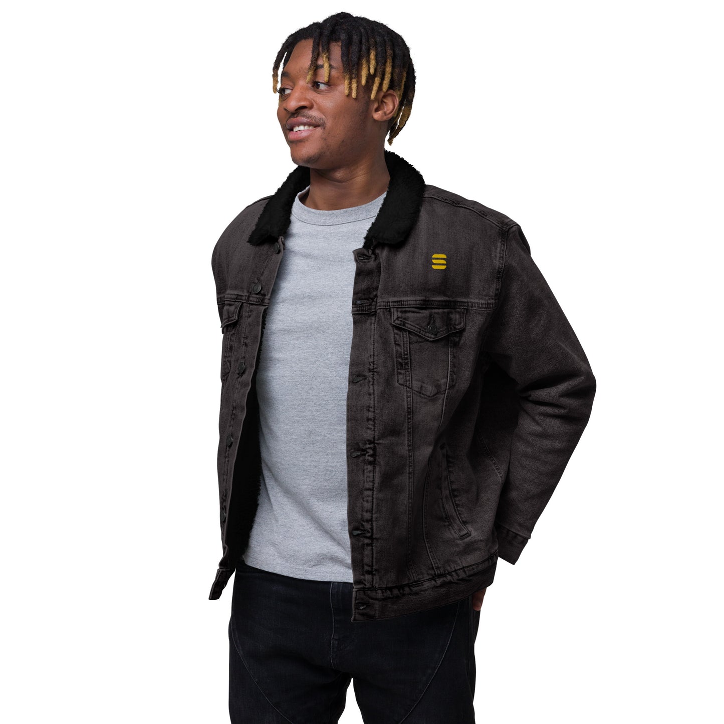 Unisex ColorStack Denim Sherpa Jacket