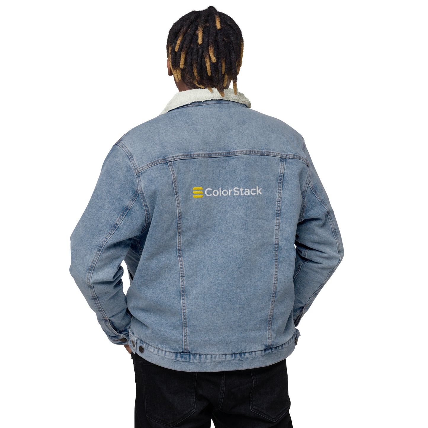 Unisex ColorStack Denim Sherpa Jacket