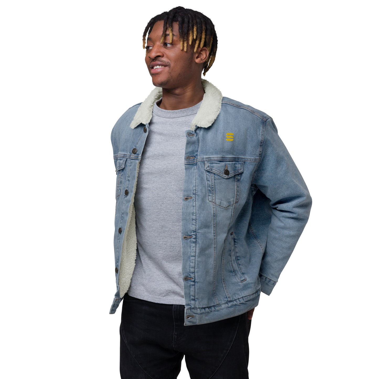 Unisex ColorStack Denim Sherpa Jacket